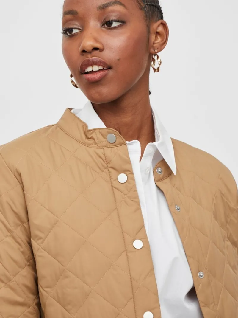 Vila Jacken*VITRISH QUILTED JACKET/SU - NOOS tigers eye