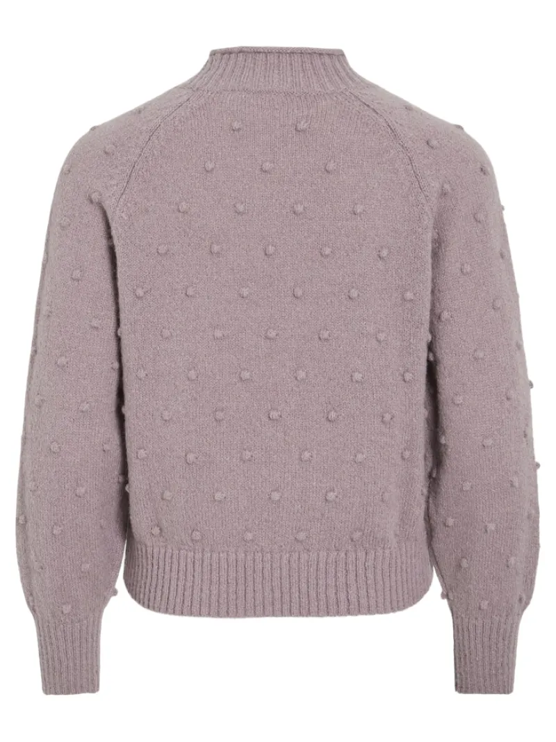 Vila Pullover & Sweatshirts*VITULI O-NECK L/S KNIT TOP/SU/PB/1 toadstool