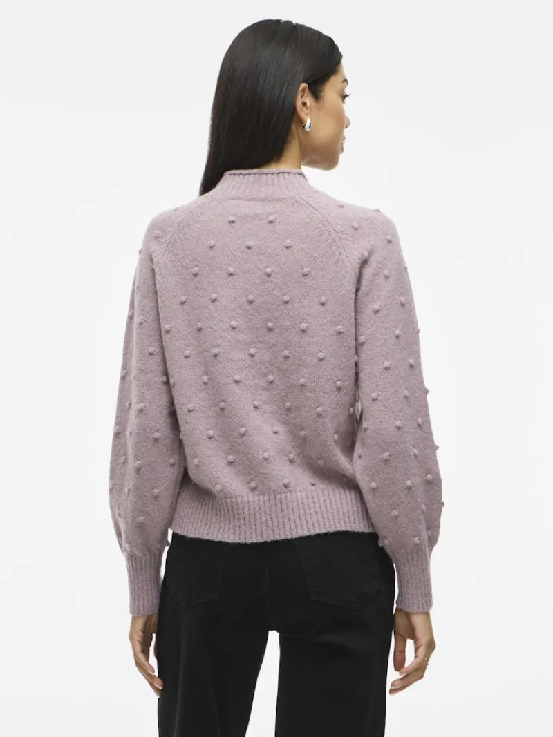 Vila Pullover & Sweatshirts*VITULI O-NECK L/S KNIT TOP/SU/PB/1 toadstool