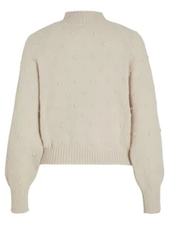 Vila Pullover & Sweatshirts*VITULI O-NECK L/S KNIT TOP/SU/PB/1 birch