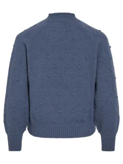 Vila Pullover & Sweatshirts*VITULI O-NECK L/S KNIT TOP/SU/PB/1 Vintage Indigo