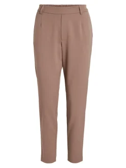 Vila Hosen*VIVARONE HW SLIM PANT - NOOS brown lentil