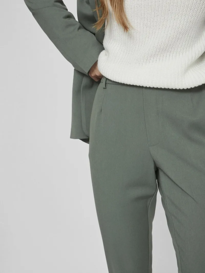 Vila Hosen*VIVARONE HW SLIM PANT - NOOS duck green