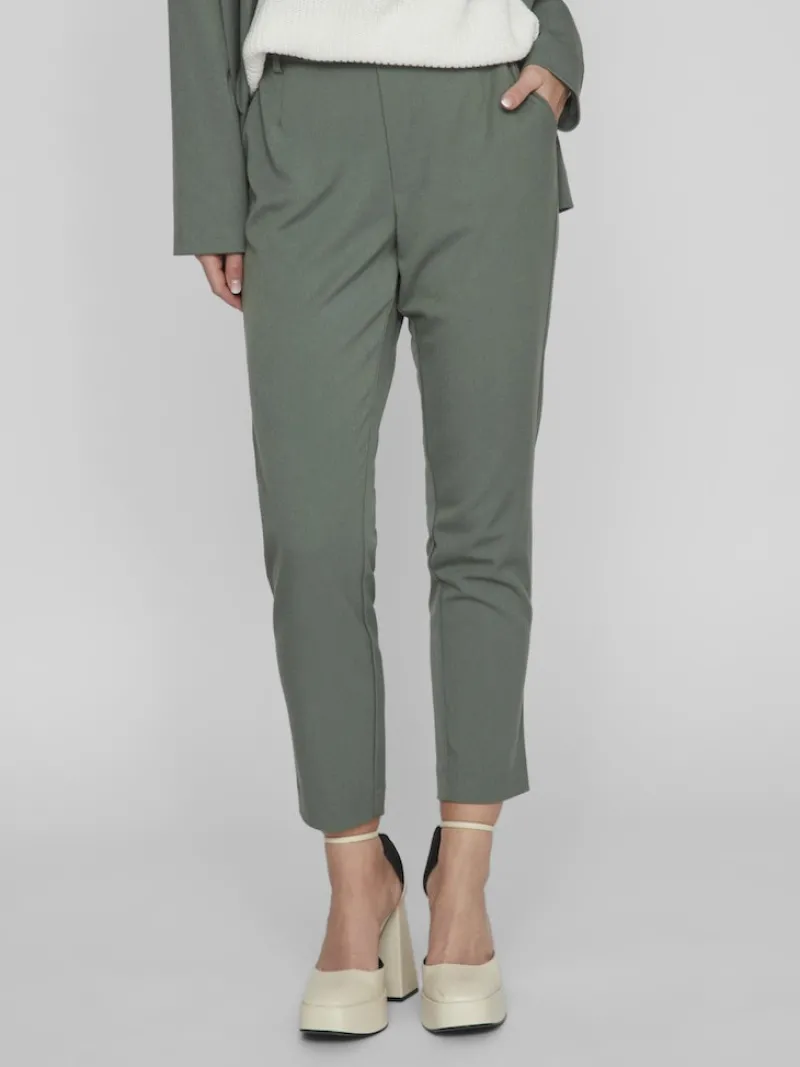 Vila Hosen*VIVARONE HW SLIM PANT - NOOS duck green