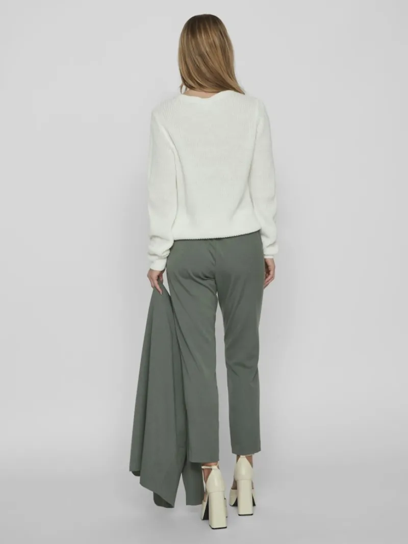 Vila Hosen*VIVARONE HW SLIM PANT - NOOS duck green