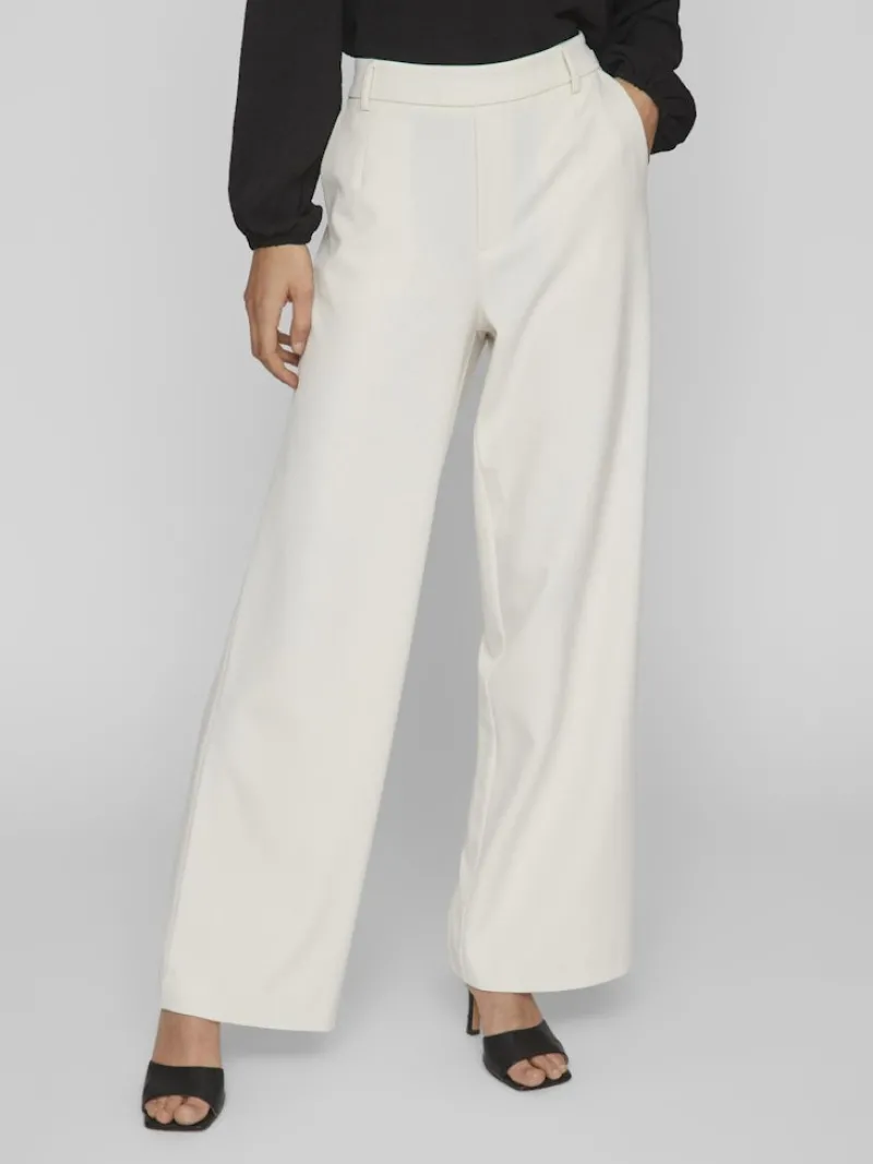 Vila Hosen*VIVARONE HW WIDE PANT - NOOS eierschal2