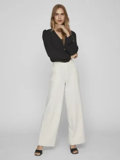 Vila Hosen*VIVARONE HW WIDE PANT - NOOS eierschal2