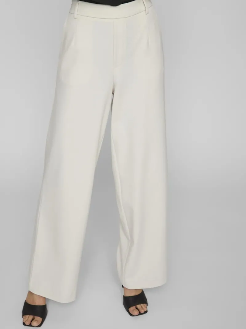 Vila Hosen*VIVARONE HW WIDE PANT - NOOS eierschal2