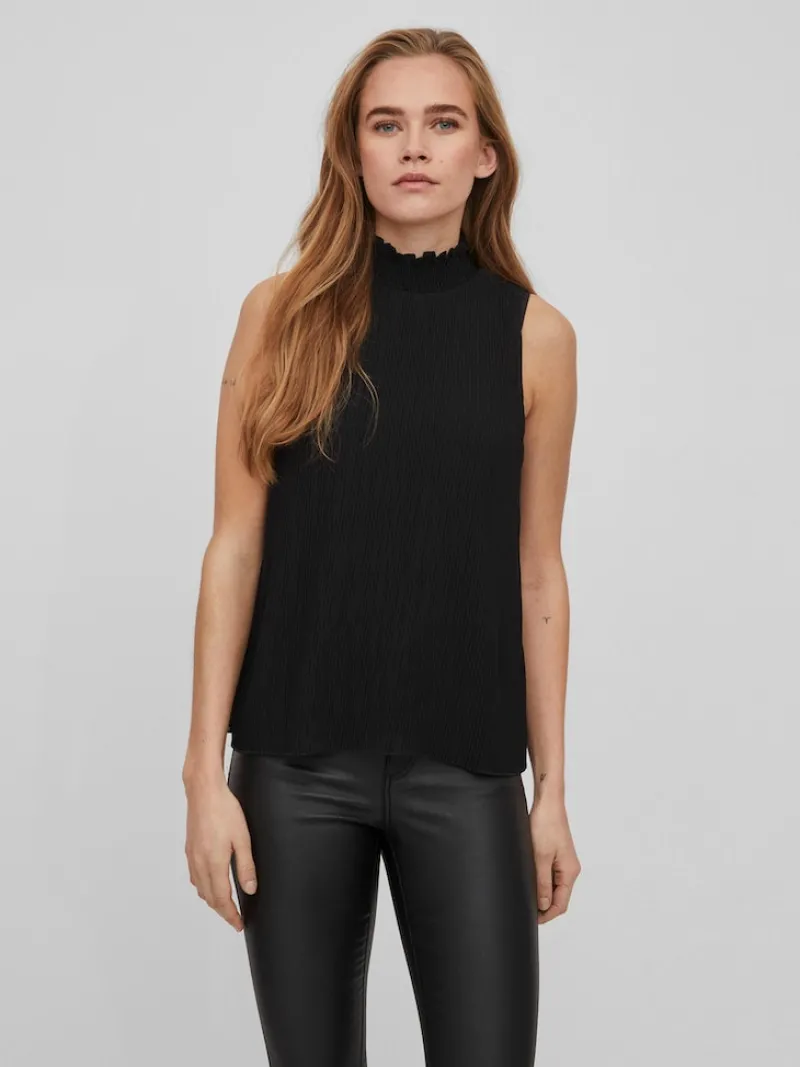 Vila Blusen*VIVIALLY S/L TOP/SU Black