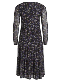 Vila Kleider*VIVOLETTIS MESI L/S MIDI DRESS/PB Black