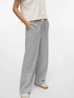 Vero Moda Hosen*VMALMA WIDE PANT EXP Light Grey Melange