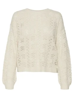 Vero Moda Pullover & Sweatshirts*VMARLET LS O-NECK SHORT PULLOVER BOO birch