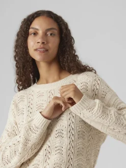 Vero Moda Pullover & Sweatshirts*VMARLET LS O-NECK SHORT PULLOVER BOO birch