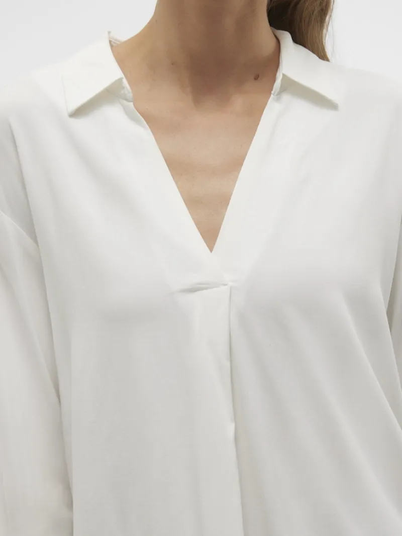 Vero Moda Blusen*VMBELLA 3/4 TOP WVN GA Snow White