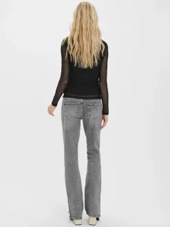 Vero Moda Shirts*VMBELLA LS HIGH NECK JRS NOOS Black