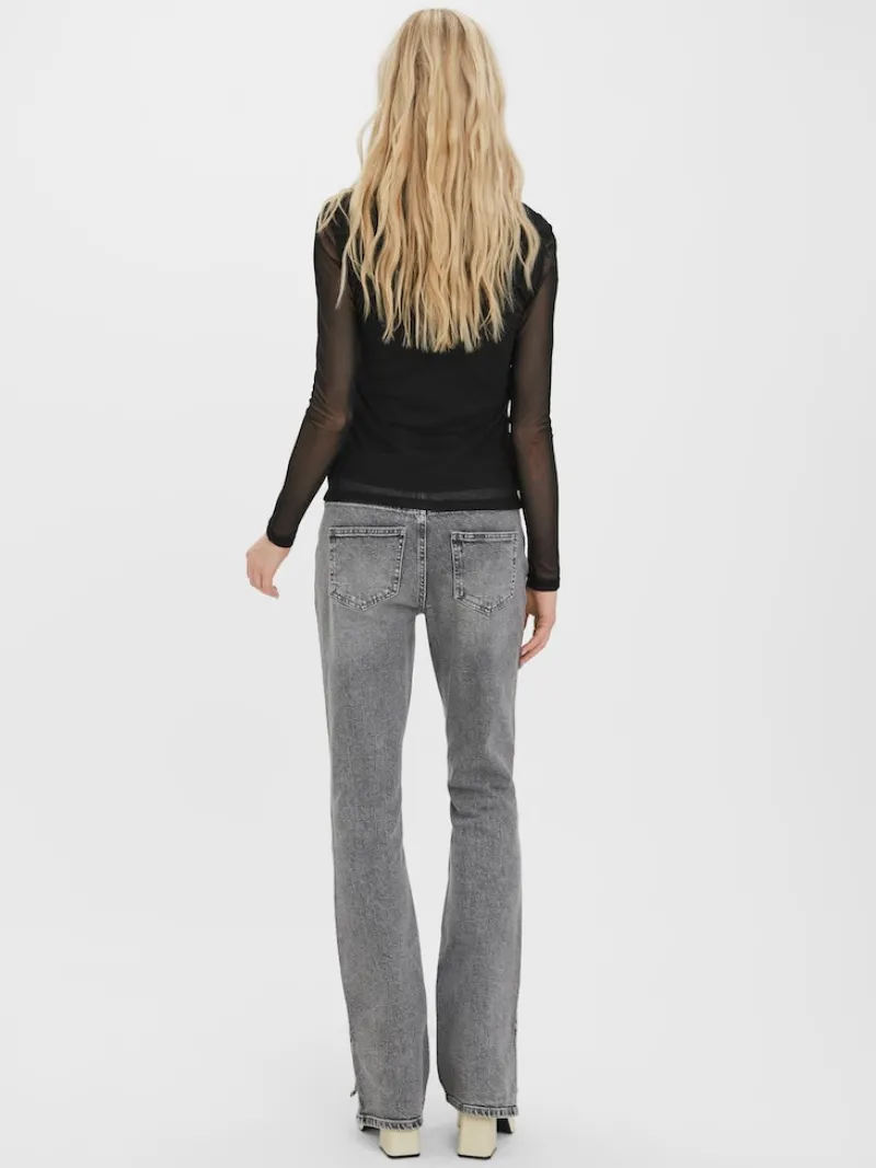 Vero Moda Shirts*VMBELLA LS HIGH NECK JRS NOOS Black