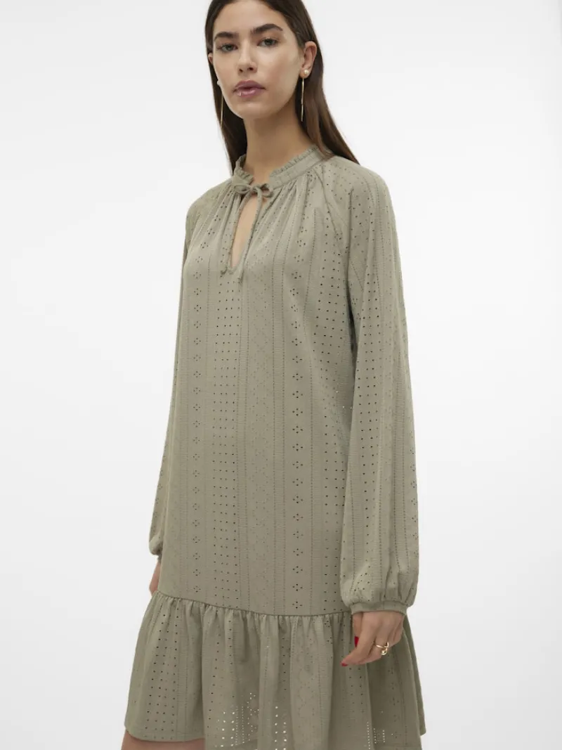 Vero Moda Kleider*VMBILLI LS SHORT DRESS JRS BOO laurel oak