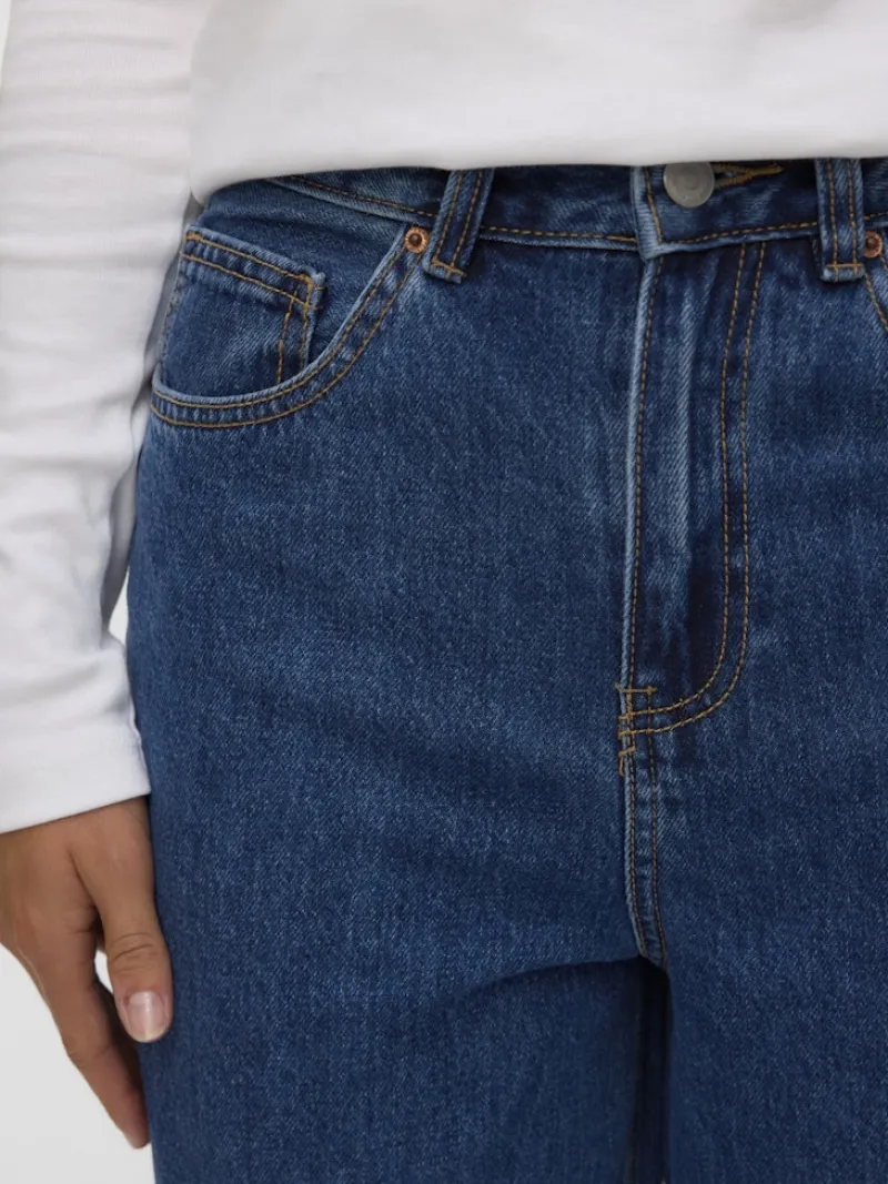 Vero Moda Jeans*VMBILLIE HR BARREL ANK JEANS LI3142 NOOS Medium Blue Denim