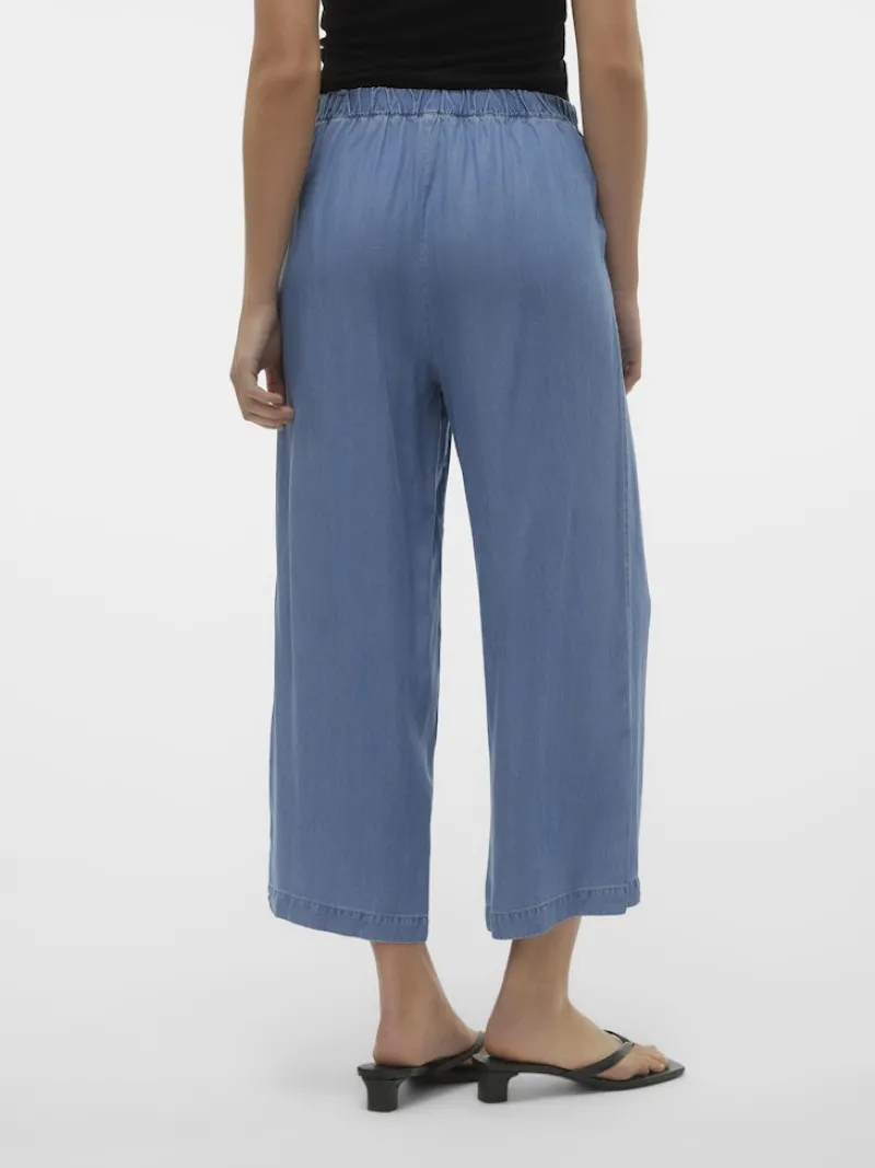 Vero Moda Hosen*VMBREE MR WIDE TENCEL CULOTTE GA NOOS Medium Blue Denim