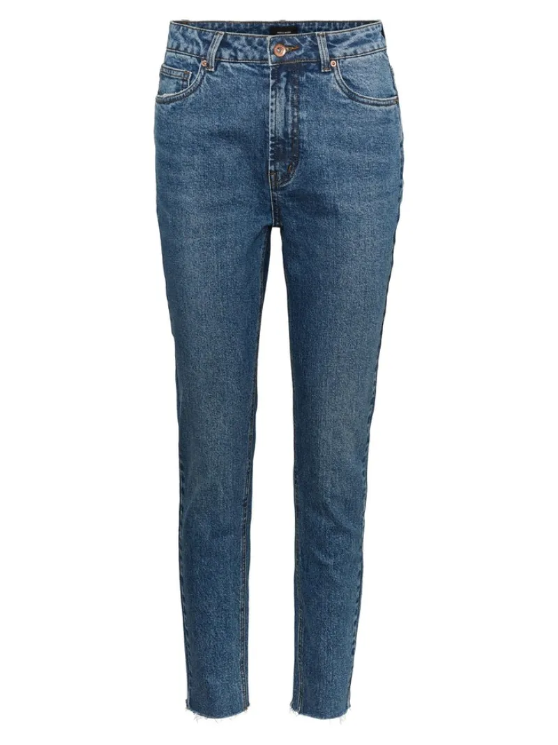 Vero Moda Jeans*VMBRENDA HR STRAIGHT A CUT GU385 GA NOOS Medium Blue Denim