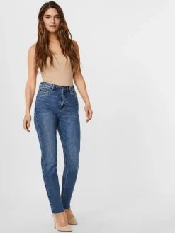Vero Moda Jeans*VMBRENDA HR STRAIGHT A CUT GU385 GA NOOS Medium Blue Denim