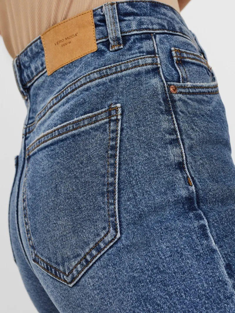 Vero Moda Jeans*VMBRENDA HR STRAIGHT A CUT GU385 GA NOOS Medium Blue Denim
