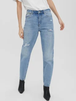 Vero Moda Jeans*VMBRENDA HR STRAIGHT A DS GU3124 GA NOOS Medium Blue Denim