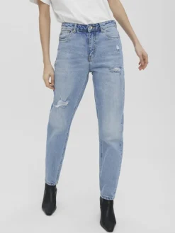 Vero Moda Jeans*VMBRENDA HR STRAIGHT A DS GU3124 GA NOOS Medium Blue Denim