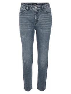 Vero Moda Jeans*VMBRENDA HR STRAIGHT ANK CUT GU3134 GA Dark Blue Denim