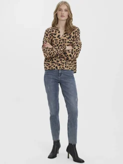 Vero Moda Jeans*VMBRENDA HR STRAIGHT ANK CUT GU3134 GA Dark Blue Denim