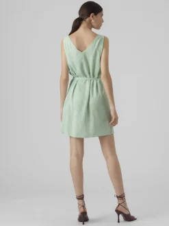 Vero Moda Kleider*VMBUMPY SL SHORT DRESS WVN GA NOOS Snow White