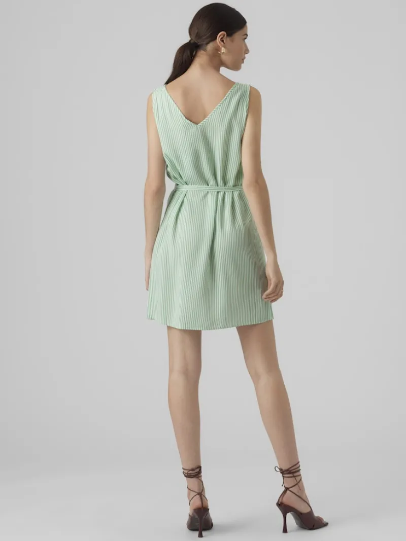 Vero Moda Kleider*VMBUMPY SL SHORT DRESS WVN GA NOOS Snow White