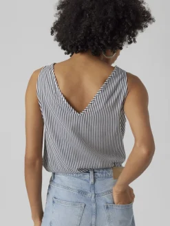 Vero Moda Shirts*VMBUMPY SL TOP WVN GA snow white1