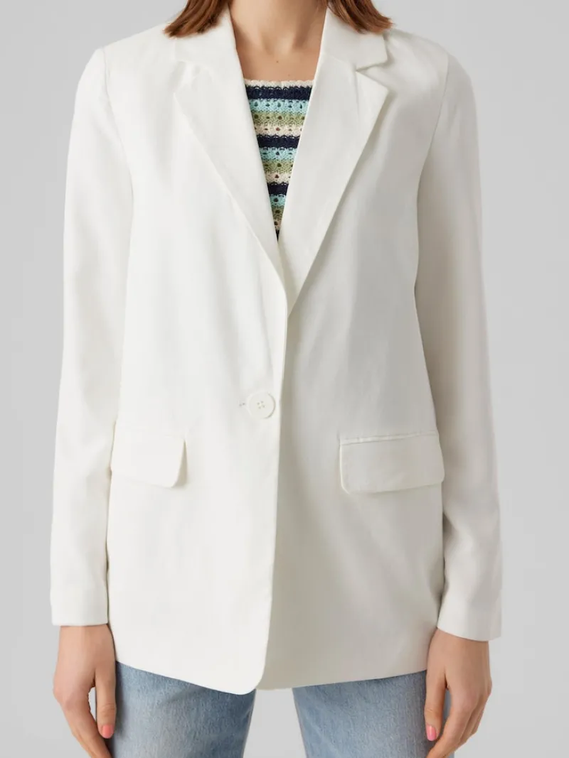 Vero Moda Jacken*VMCARMEN LS LOOSE BLAZER NOOS Snow White
