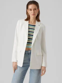 Vero Moda Jacken*VMCARMEN LS LOOSE BLAZER NOOS Snow White