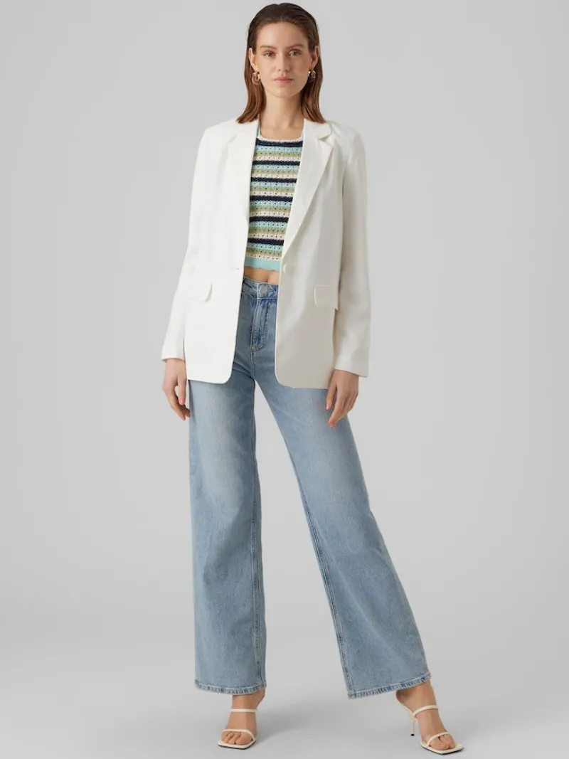 Vero Moda Jacken*VMCARMEN LS LOOSE BLAZER NOOS Snow White