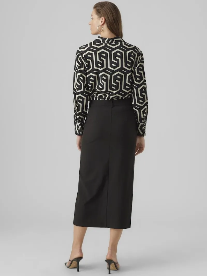 Vero Moda Blusen*VMCIFA L/S SHIRT WVN BTQ Black