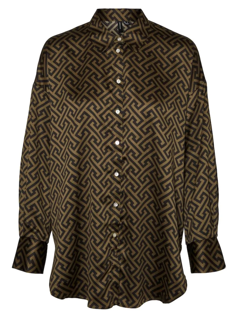 Vero Moda Blusen*VMDAISY DAS LS OVERSIZE SHIRT WVN Ivy Green