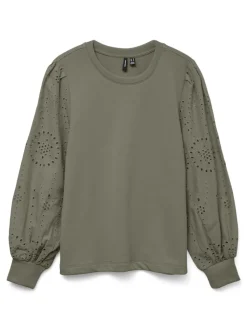 Vero Moda Pullover & Sweatshirts*VMDAMINE LS SWEAT BOX JRS Mermaid
