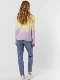 Vero Moda Pullover & Sweatshirts*VMDOFFY LS O-NECK BLOCK BLOUSE GA CL lemon meringue