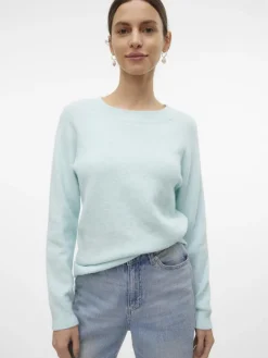 Vero Moda Pullover & Sweatshirts*VMDOFFY LS O-NECK BLOUSE GA NOOS clearwater
