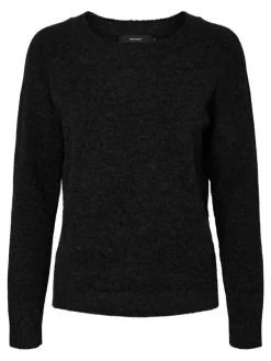 Vero Moda Pullover & Sweatshirts*VMDOFFY LS O-NECK BLOUSE GA NOOS Black