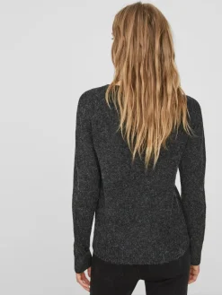 Vero Moda Pullover & Sweatshirts*VMDOFFY LS O-NECK BLOUSE GA NOOS Black