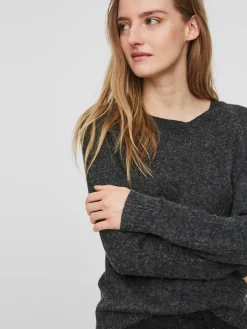 Vero Moda Pullover & Sweatshirts*VMDOFFY LS O-NECK BLOUSE GA NOOS Black