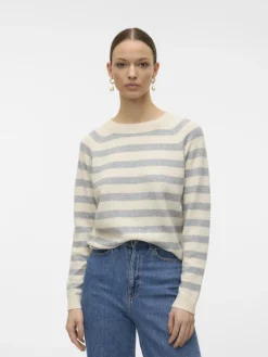 Vero Moda Pullover & Sweatshirts*VMDOFFY LS O-NECK BLOUSE GA NOOS birch3