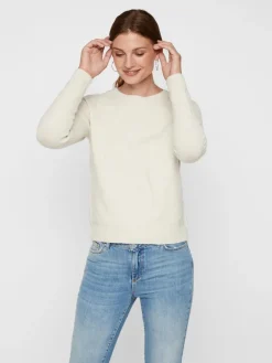 Vero Moda Pullover & Sweatshirts*VMDOFFY LS O-NECK BLOUSE GA NOOS birch1