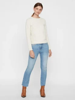 Vero Moda Pullover & Sweatshirts*VMDOFFY LS O-NECK BLOUSE GA NOOS birch1
