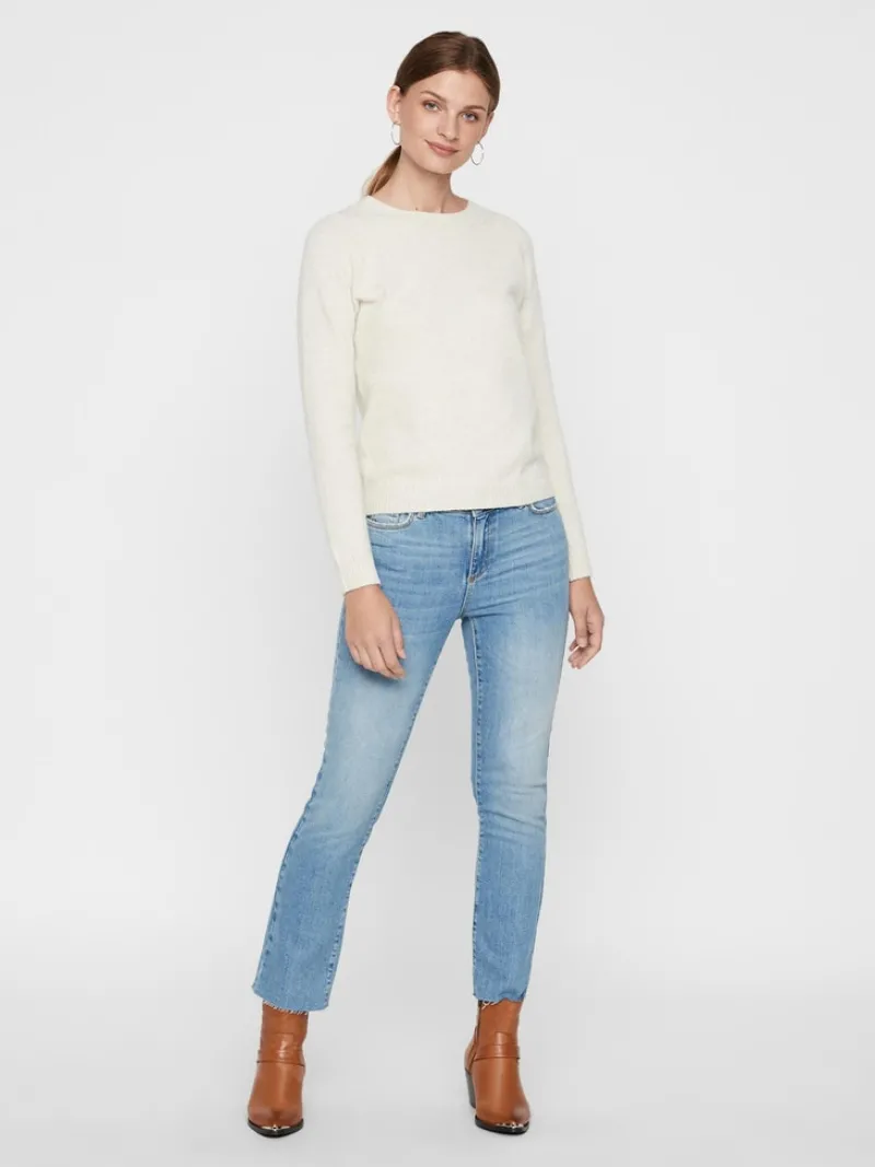 Vero Moda Pullover & Sweatshirts*VMDOFFY LS O-NECK BLOUSE GA NOOS birch1