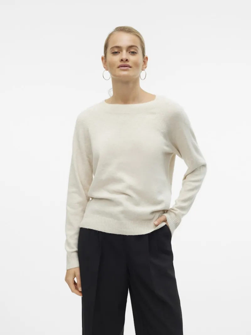 Vero Moda Pullover & Sweatshirts*VMDOFFY LS O-NECK BLOUSE GA NOOS birch1