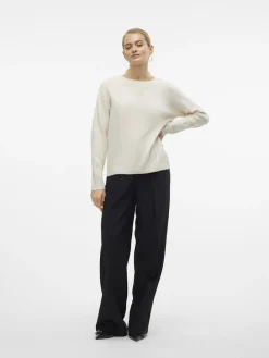 Vero Moda Pullover & Sweatshirts*VMDOFFY LS O-NECK BLOUSE GA NOOS birch1